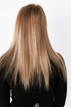 vor der Haarverdichtung